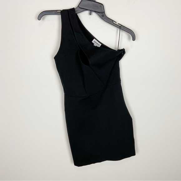 Superdown Nava Asymmetrical Mini Dress Black S - Picture 2 of 8